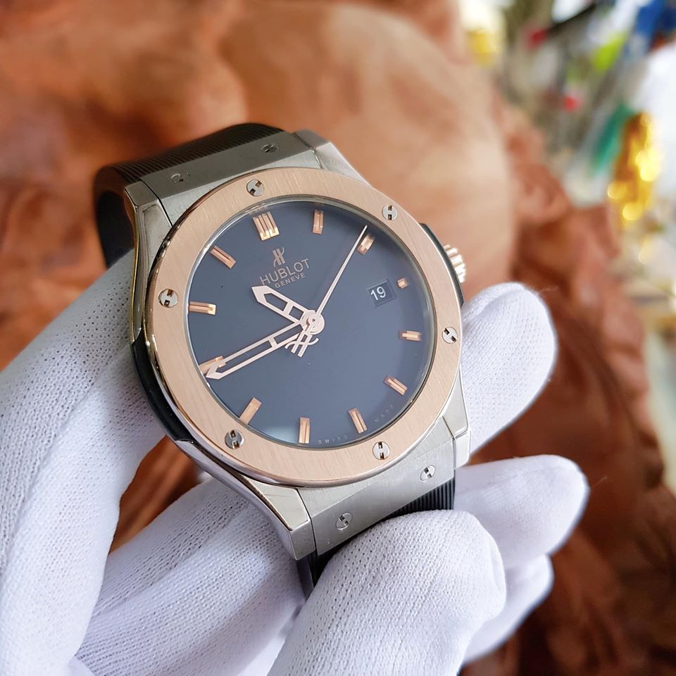 Hublot classic fusion titanium king gold 42mm sales